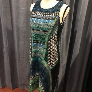 Mesh (black lined) sleeveless dress